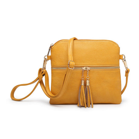 Jen & Co Tara Crossbody with Tassel Zippers