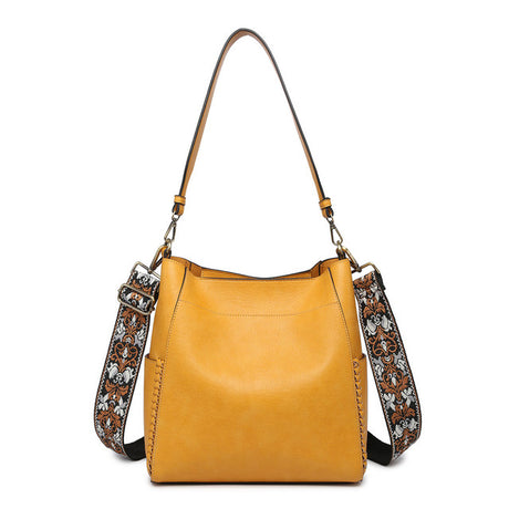 Jen & Co Penny Bucket Bag with Guitar Strap