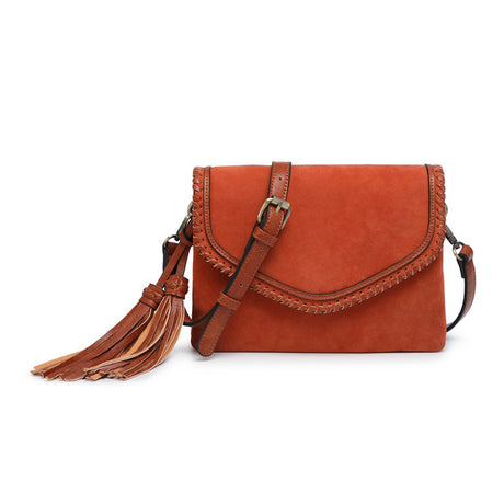 Jen & Co Sloane Flapover Crossbody with Tassel