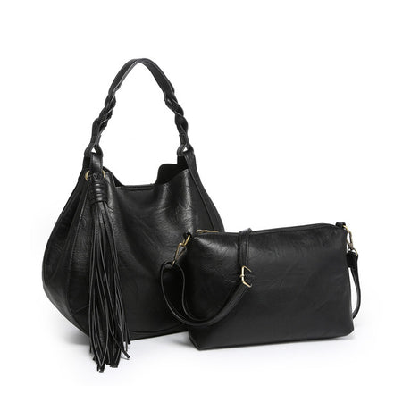 Jen & Co Eloise Round Hobo with Tassel