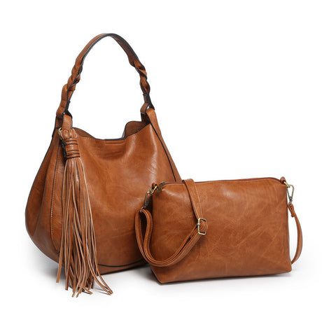 Jen & Co Eloise Round Hobo with Tassel
