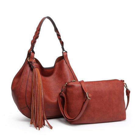 Jen & Co Eloise Round Hobo with Tassel