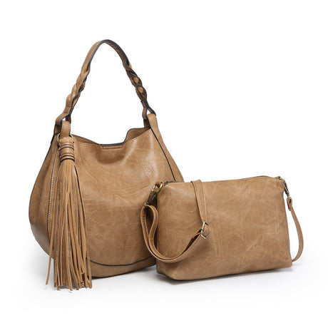 Jen & Co Eloise Round Hobo with Tassel