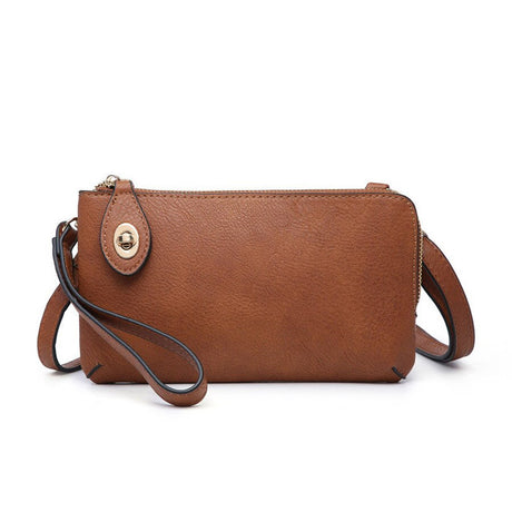 Jen & Co Kendall Crossbody/Wristlet with Twist Lock Closure
