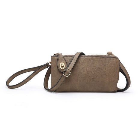 Jen & Co Kendall Crossbody/Wristlet with Twist Lock Closure