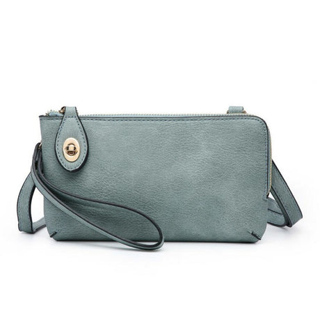Jen & Co Kendall Crossbody/Wristlet with Twist Lock Closure