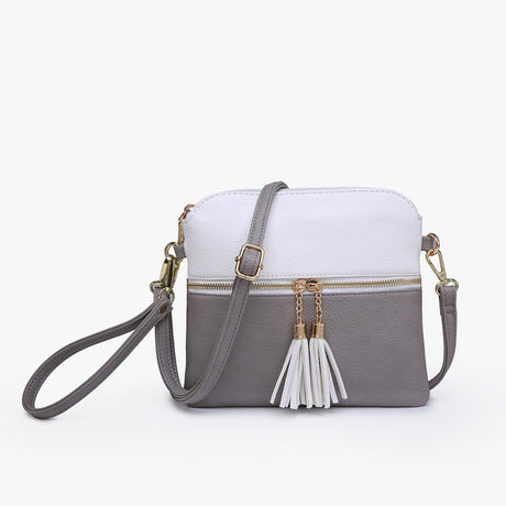 Jen & Co Tara Crossbody with Tassel Zippers