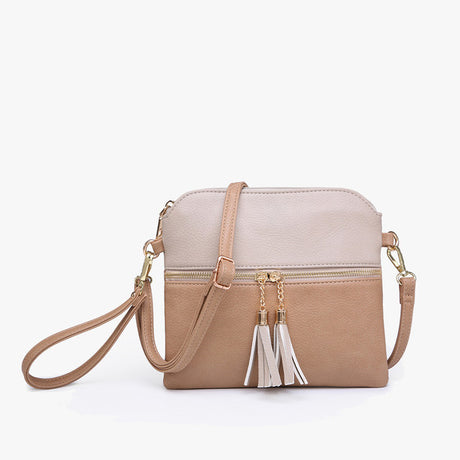 Jen & Co Tara Crossbody with Tassel Zippers