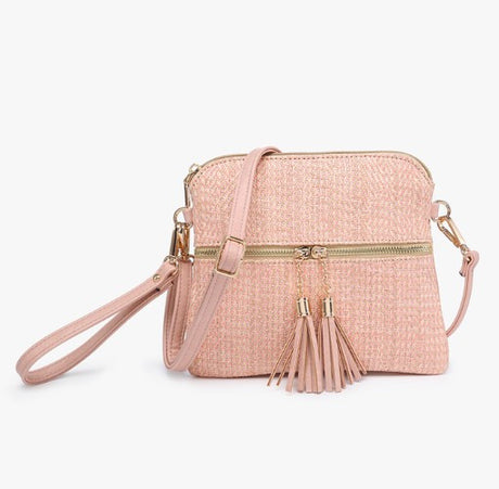 Jen & Co Tara Crossbody with Tassel Zippers