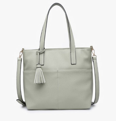 Jen & Co Cassandra Double Pocket Small Tote