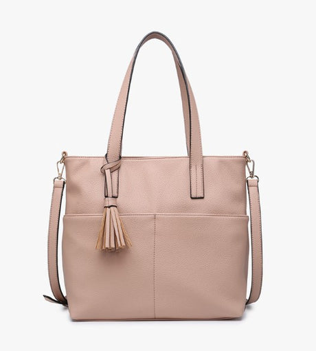 Jen & Co Cassandra Double Pocket Small Tote