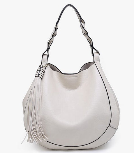 Jen & Co Eloise Round Hobo with Tassel