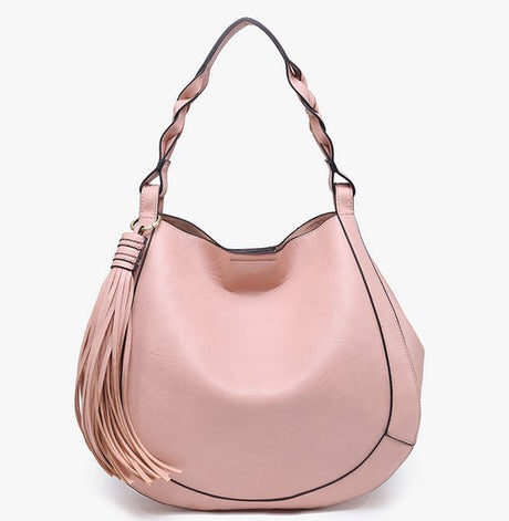 Jen & Co Eloise Round Hobo with Tassel