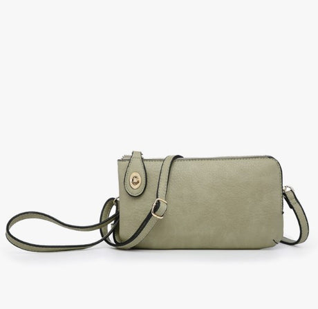 Jen & Co Kendall Crossbody/Wristlet with Twist Lock Closure