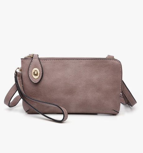 Jen & Co Kendall Crossbody/Wristlet with Twist Lock Closure