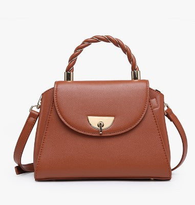 Jen & Co Clarke Twist Lock Satchel w/ Braided Handle
