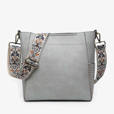 Jen & Co Penny Bucket Bag with Guitar Strap