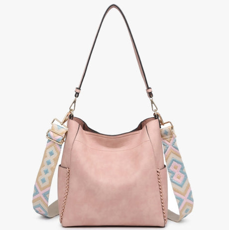 Jen & Co Penny Bucket Bag with Guitar Strap