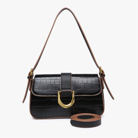 Jen & Co Lima Croc-Embossed Satchel
