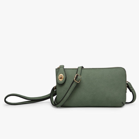 Jen & Co Kendall Crossbody/Wristlet with Twist Lock Closure