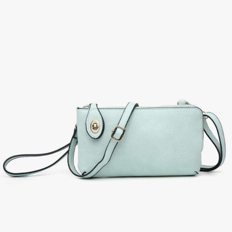 Jen & Co Kendall Crossbody/Wristlet with Twist Lock Closure