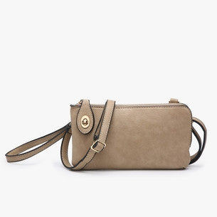 Jen & Co Kendall Crossbody/Wristlet with Twist Lock Closure