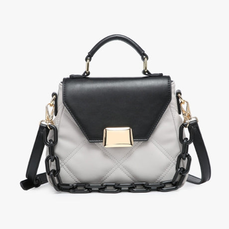 Jen & Co Ollie Quilted Crossbody w/ Chain Strap