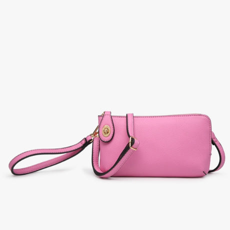 Jen & Co Kendall Crossbody/Wristlet with Twist Lock Closure