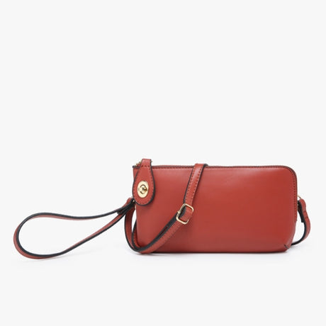 Jen & Co Kendall Crossbody/Wristlet with Twist Lock Closure