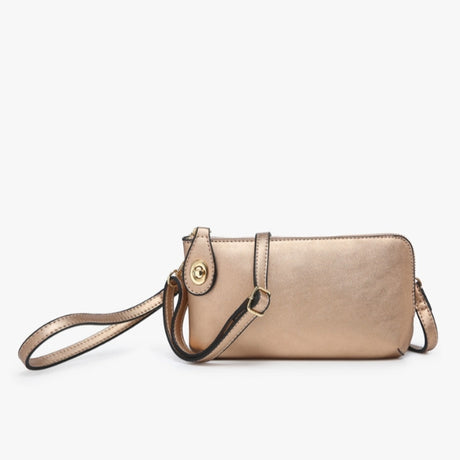 Jen & Co Kendall Crossbody/Wristlet with Twist Lock Closure