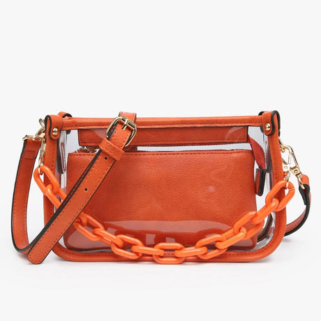 Jen & Co Jessica Clear Crossbody