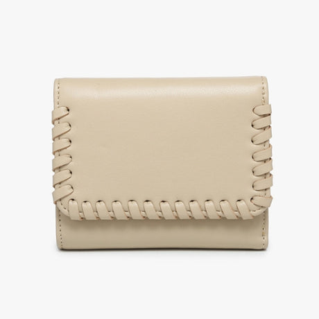 Jen & Co Logan Whipstitch Tri-fold Wallet