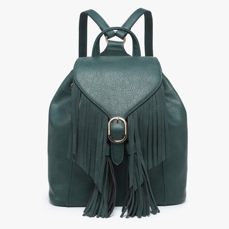 Jen & Co Jewel Bucket Backpack with Fringe