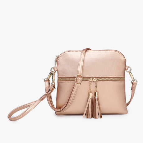 Jen & Co Tara Crossbody with Tassel Zippers
