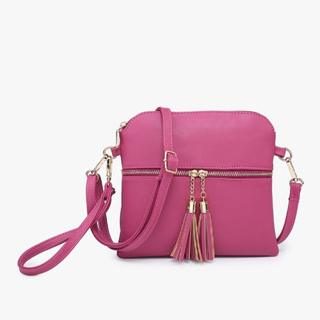 Jen & Co Tara Crossbody with Tassel Zippers