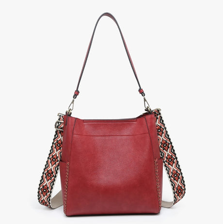 Jen & Co Penny Bucket Bag with Guitar Strap