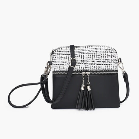 Jen & Co Tara Crossbody with Tassel Zippers