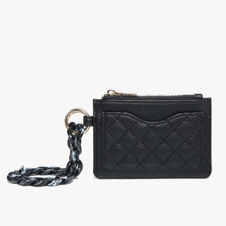 Jen & Co Rhodes Quilted Wallet with Chain Bangle