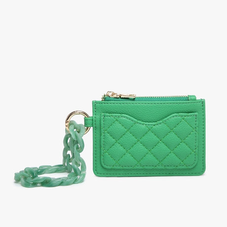 Jen & Co Rhodes Quilted Wallet with Chain Bangle