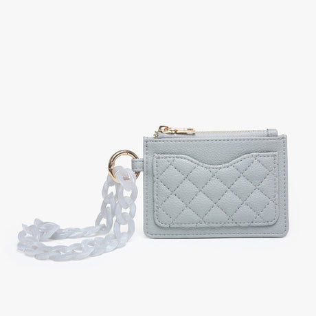 Jen & Co Rhodes Quilted Wallet with Chain Bangle