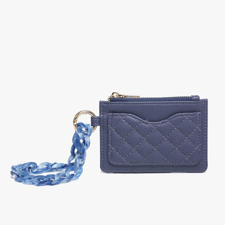 Jen & Co Rhodes Quilted Wallet with Chain Bangle
