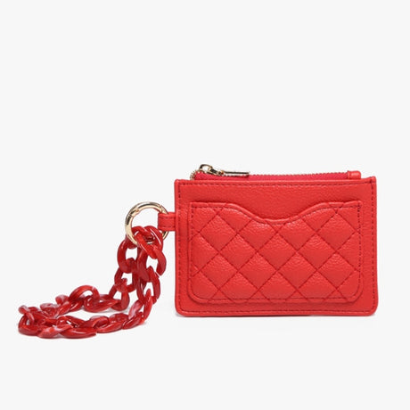 Jen & Co Rhodes Quilted Wallet with Chain Bangle
