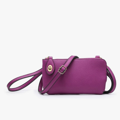 Jen & Co Kendall Crossbody/Wristlet with Twist Lock Closure