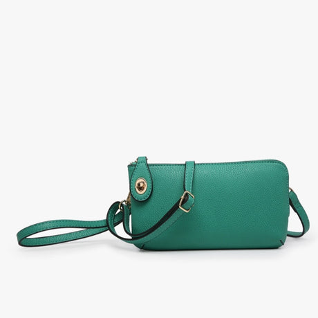 Jen & Co Kendall Crossbody/Wristlet with Twist Lock Closure