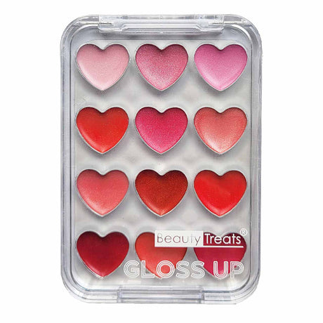 Beauty Treats Gloss Up 12 Color Heart Shaped Lip Gloss Kit