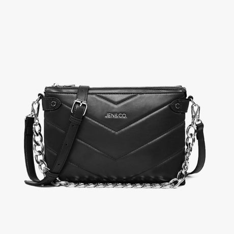 Jen & Co Britt Puffer Crossbody with Snaps