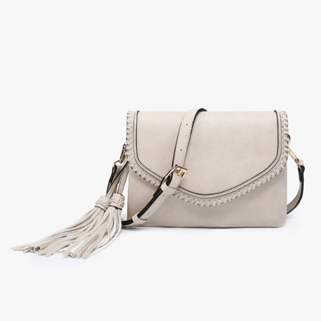 Jen & Co Sloane Flapover Crossbody with Tassel