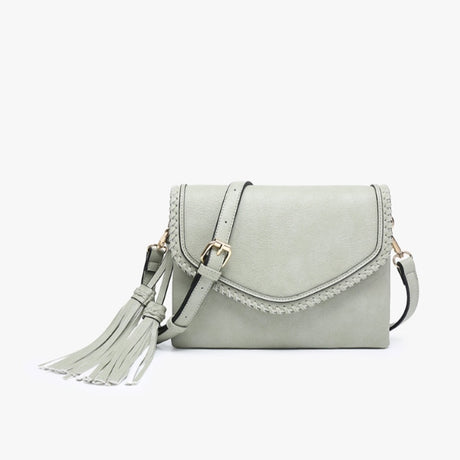Jen & Co Sloane Flapover Crossbody with Tassel