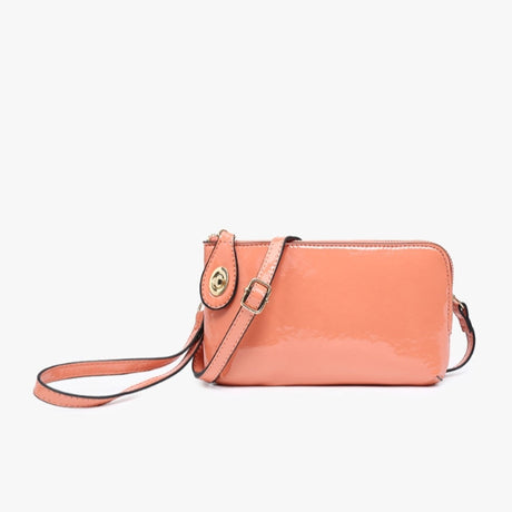 Jen & Co Kendall Crossbody/Wristlet with Twist Lock Closure