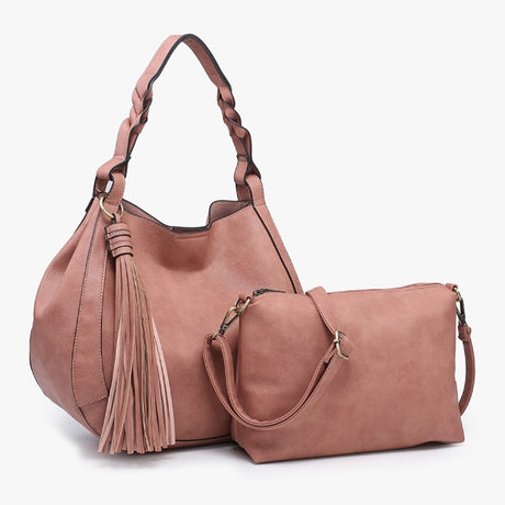 Jen & Co Eloise Round Hobo with Tassel